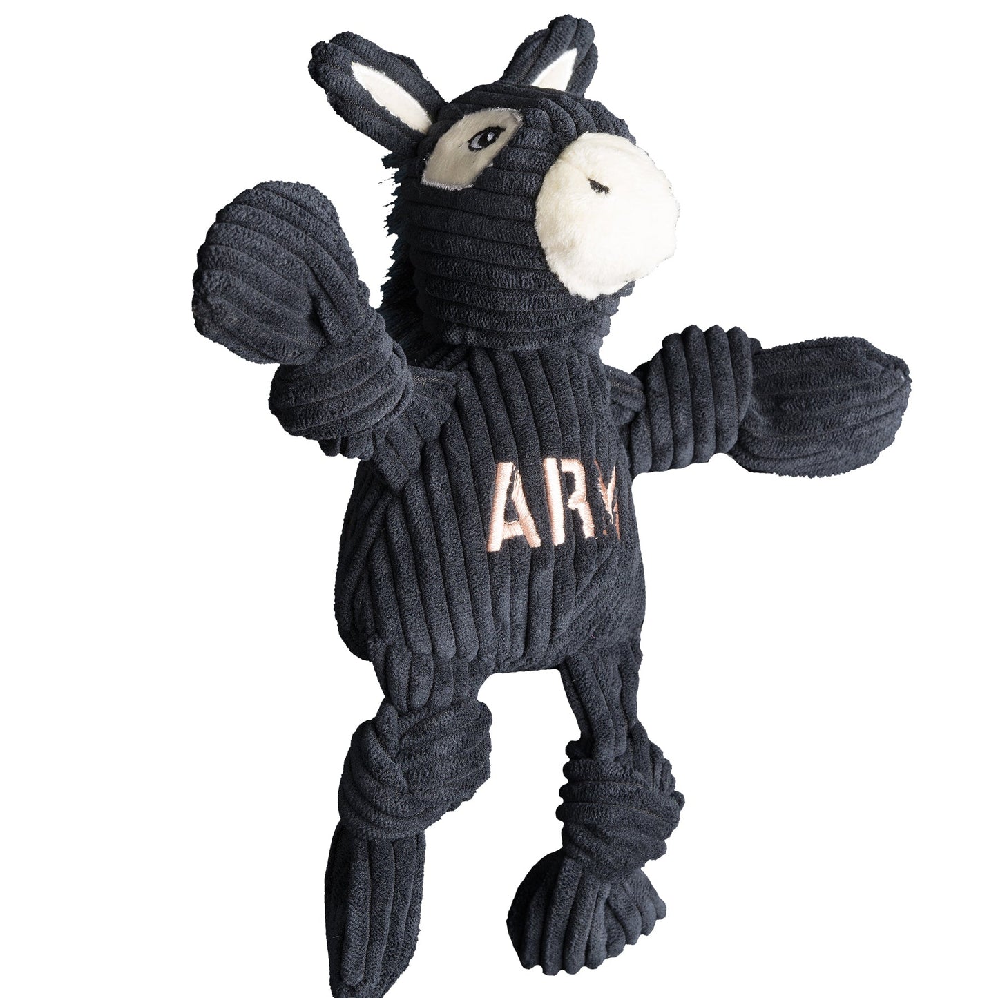 HuggleHounds Army Mule Knottie Plush Dog Toy