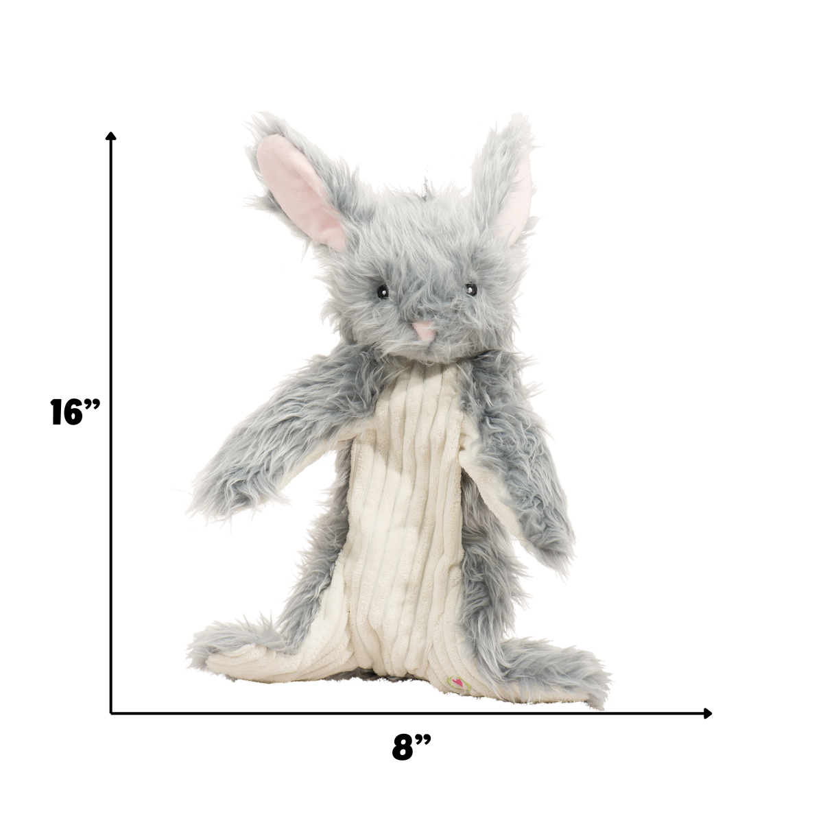 HuggleHounds Birch Bunny X-Brace Plush Dog Toy