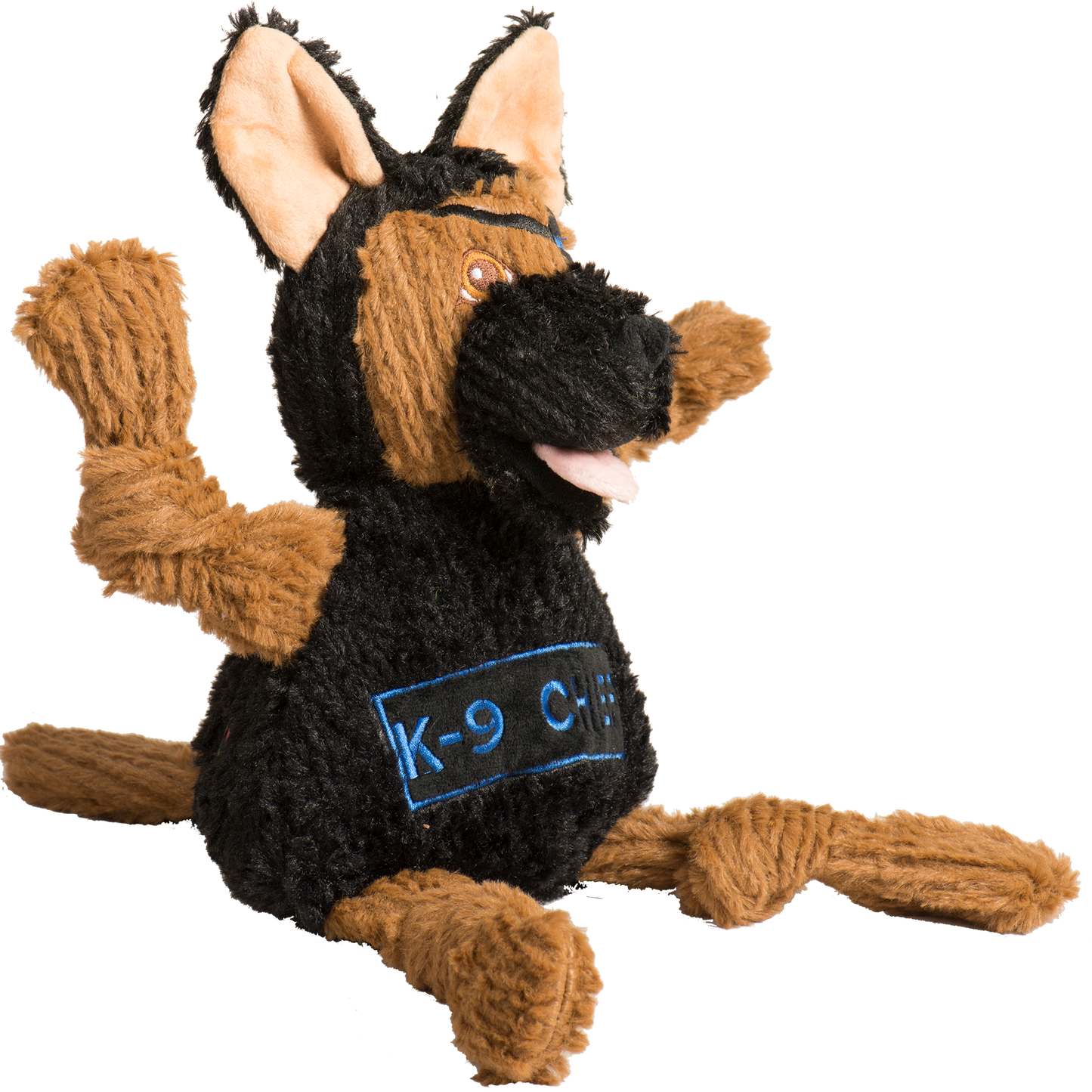 HuggleHounds K-9 Chief Knottie Plush Dog Toy