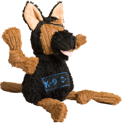 HuggleHounds K-9 Chief Knottie Plush Dog Toy