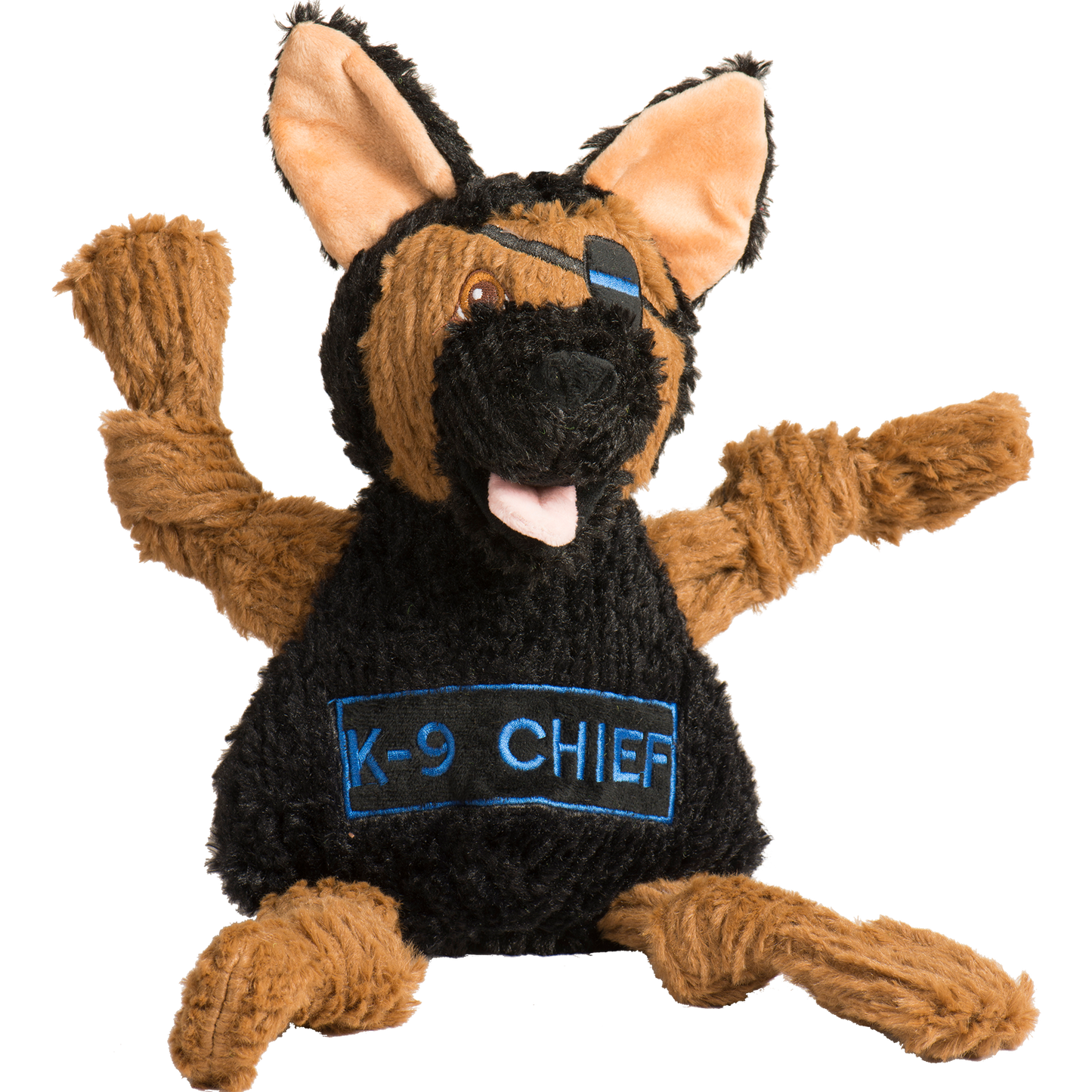 HuggleHounds K-9 Chief Knottie Plush Dog Toy