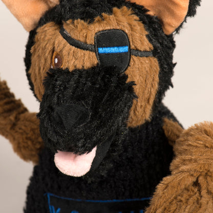 HuggleHounds K-9 Chief Knottie Plush Dog Toy