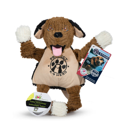 HuggleHounds K-9 Flash Knottie Plush Dog Toy