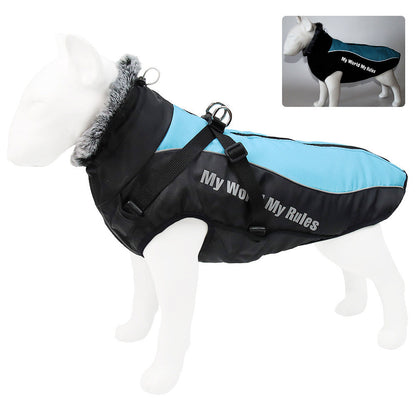 Warm Reflective Dog Coat – Waterproof Thickened Pet Vest Jacket