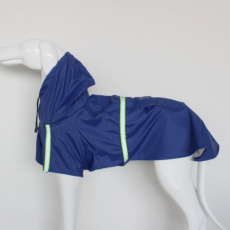 Waterproof Dog Raincoat – Hooded Reflective Pet Poncho