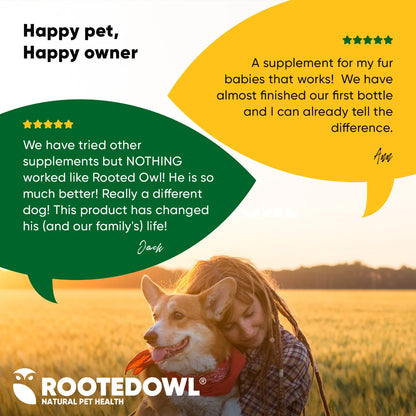 Rooted Owl Joint & Muscle Health Capsules for Cats & Small Dogs
