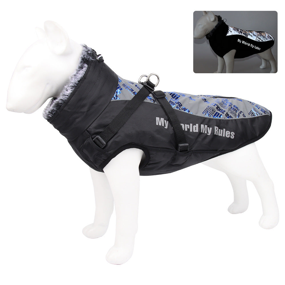 Warm Reflective Dog Coat – Waterproof Thickened Pet Vest Jacket