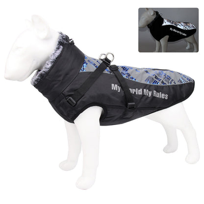 Warm Reflective Dog Coat – Waterproof Thickened Pet Vest Jacket