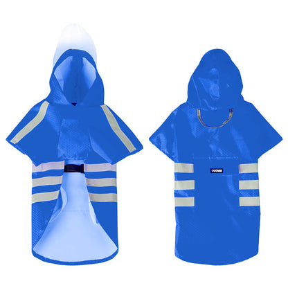 Waterproof Dog Raincoat – Hooded Reflective Pet Poncho