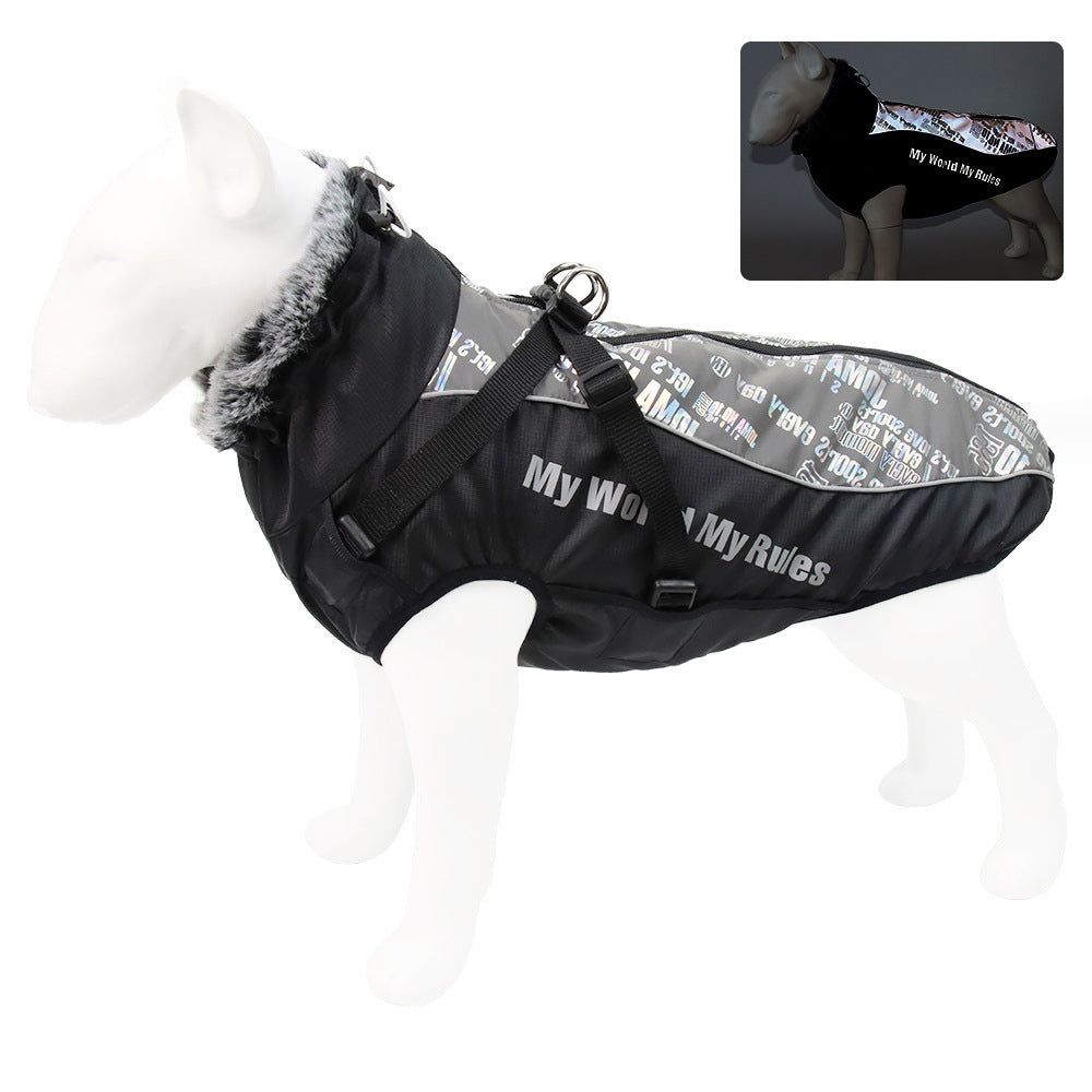 Warm Reflective Dog Coat – Waterproof Thickened Pet Vest Jacket