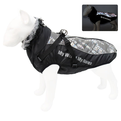 Warm Reflective Dog Coat – Waterproof Thickened Pet Vest Jacket