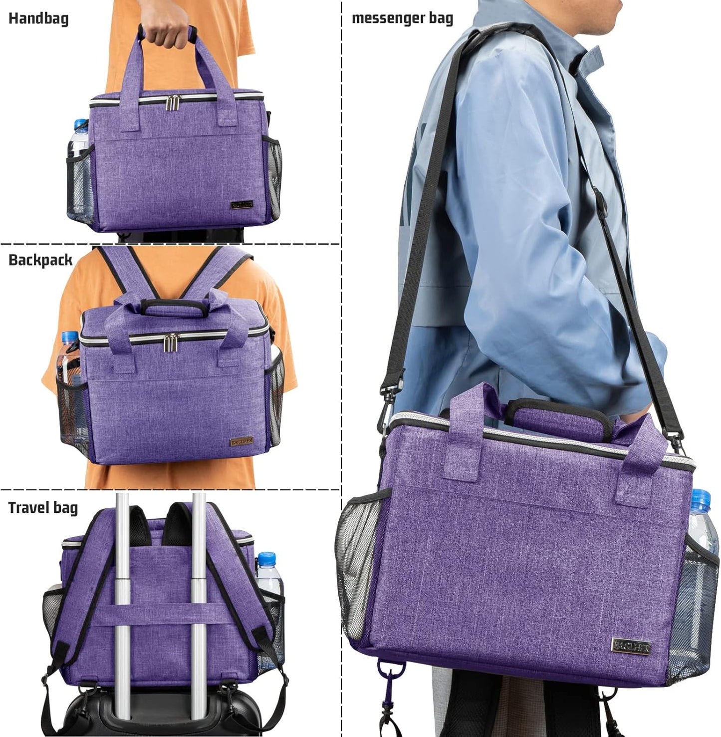 Pet Travel Backpack Bag Set – 5-Piece Pet Travel Organizer with Food Containers, Bowls & Shoulder Strap