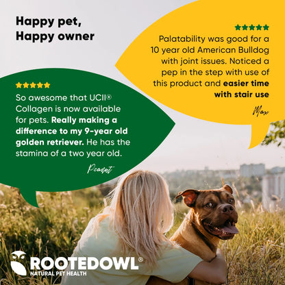 Rooted Owl Joint & Muscle Health Capsules for Medium & Large Dogs