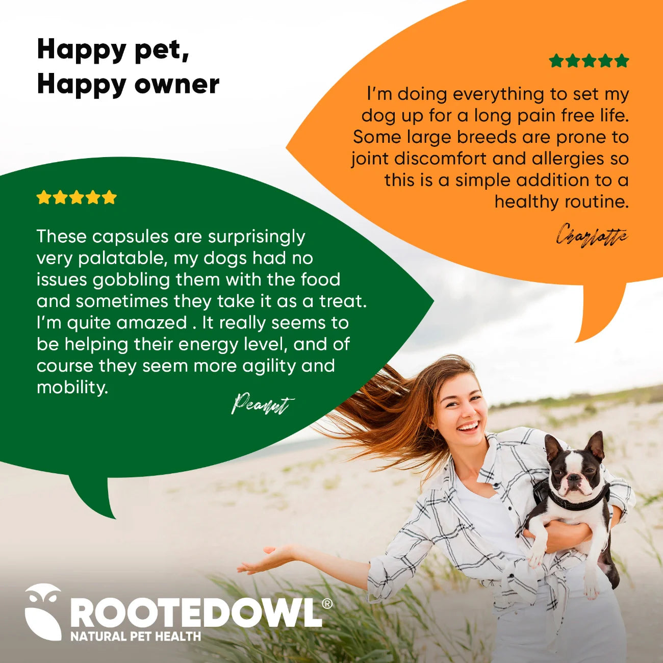 Rooted Owl Turmeric Capsules for Dogs & Cats