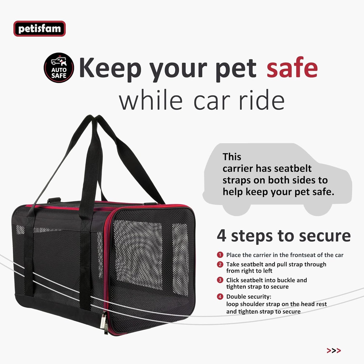 Quick-In Cat Carrier – Soft-Sided Pet Travel Bag with 360° Mesh Windows