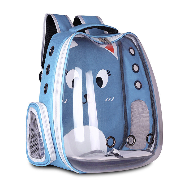 Space Capsule Pet Backpack Carrier – Breathable Travel Bag for Cats & Small Dogs