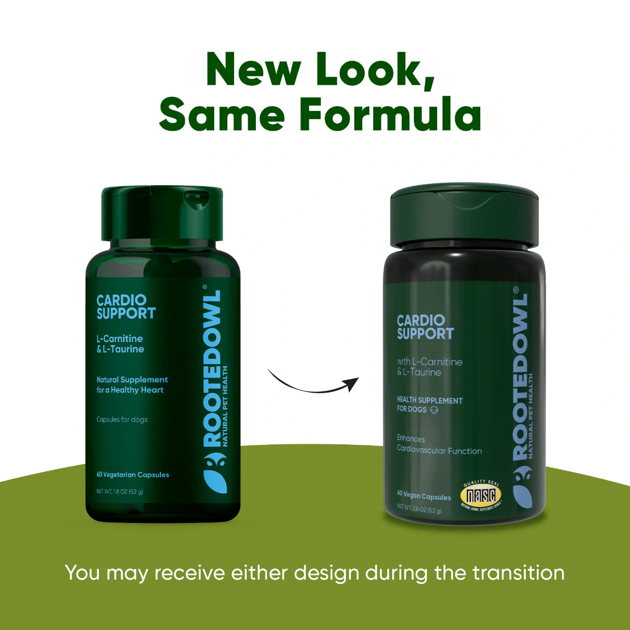 Rooted Owl Cardio Support Capsules for Dogs