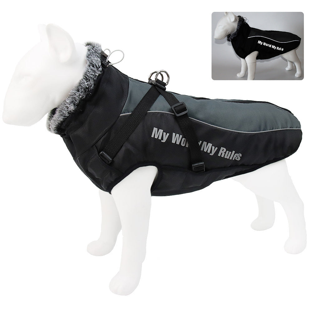 Warm Reflective Dog Coat – Waterproof Thickened Pet Vest Jacket