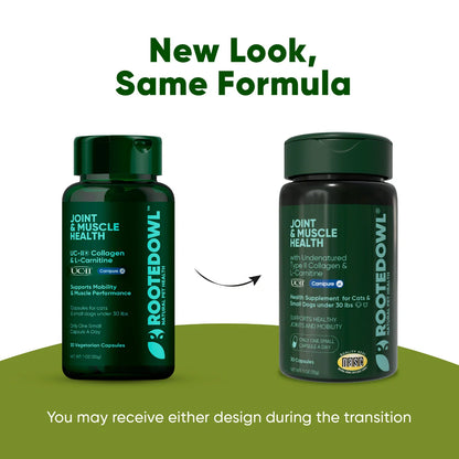 Rooted Owl Joint & Muscle Health Capsules for Cats & Small Dogs