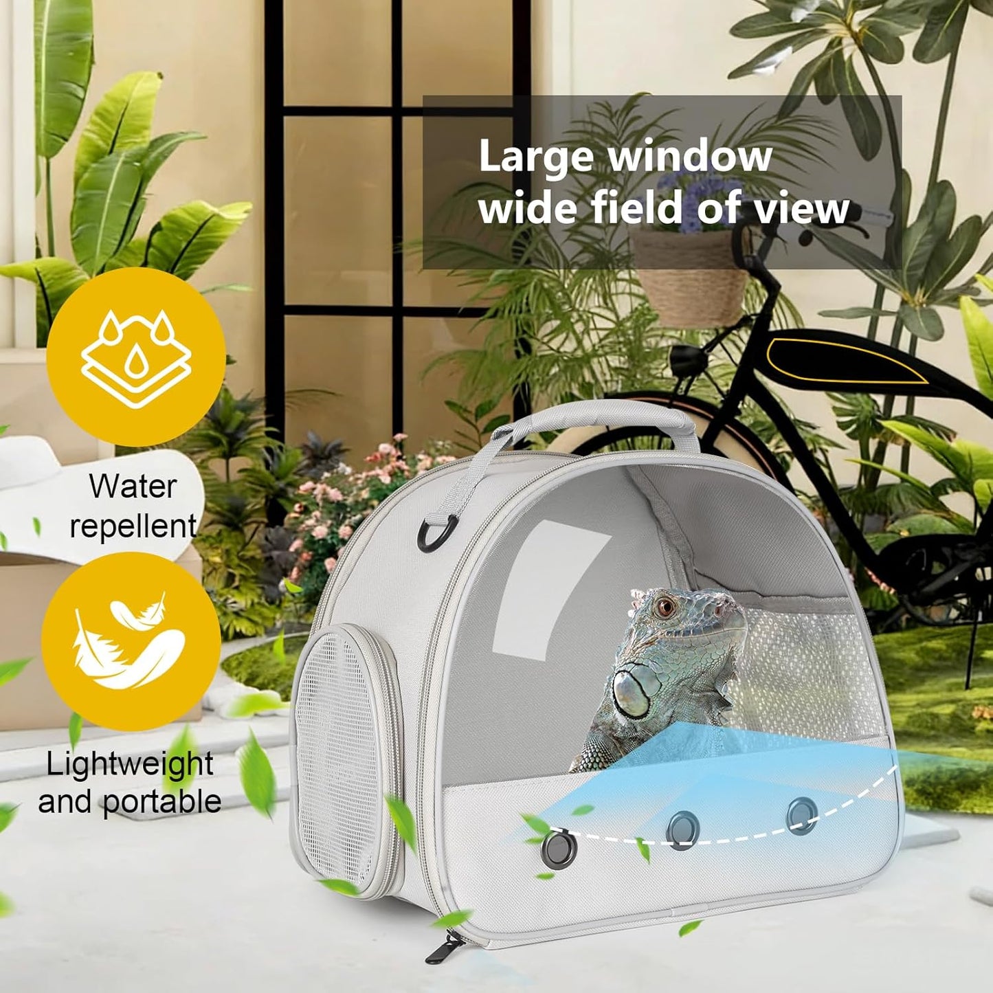 Small Animal Travel Carrier – Grey Bearded Dragon, Guinea Pig & Reptile Carrier