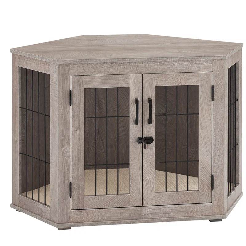Dereham Corner Dog Crate with Cushion