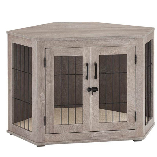 Dereham Corner Dog Crate with Cushion