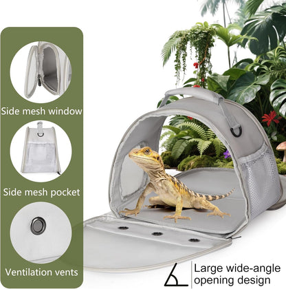 Small Animal Travel Carrier – Grey Bearded Dragon, Guinea Pig & Reptile Carrier