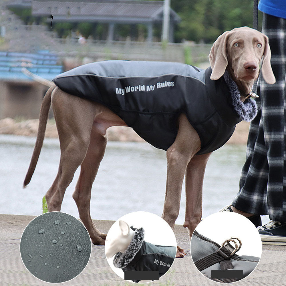 Warm Reflective Dog Coat – Waterproof Thickened Pet Vest Jacket
