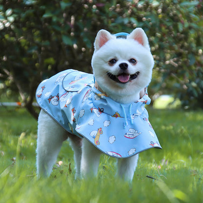 Waterproof Dog Raincoat – Lightweight Hooded Pet Poncho