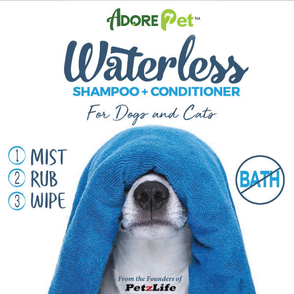 Pet Waterless Shampoo + Conditioner