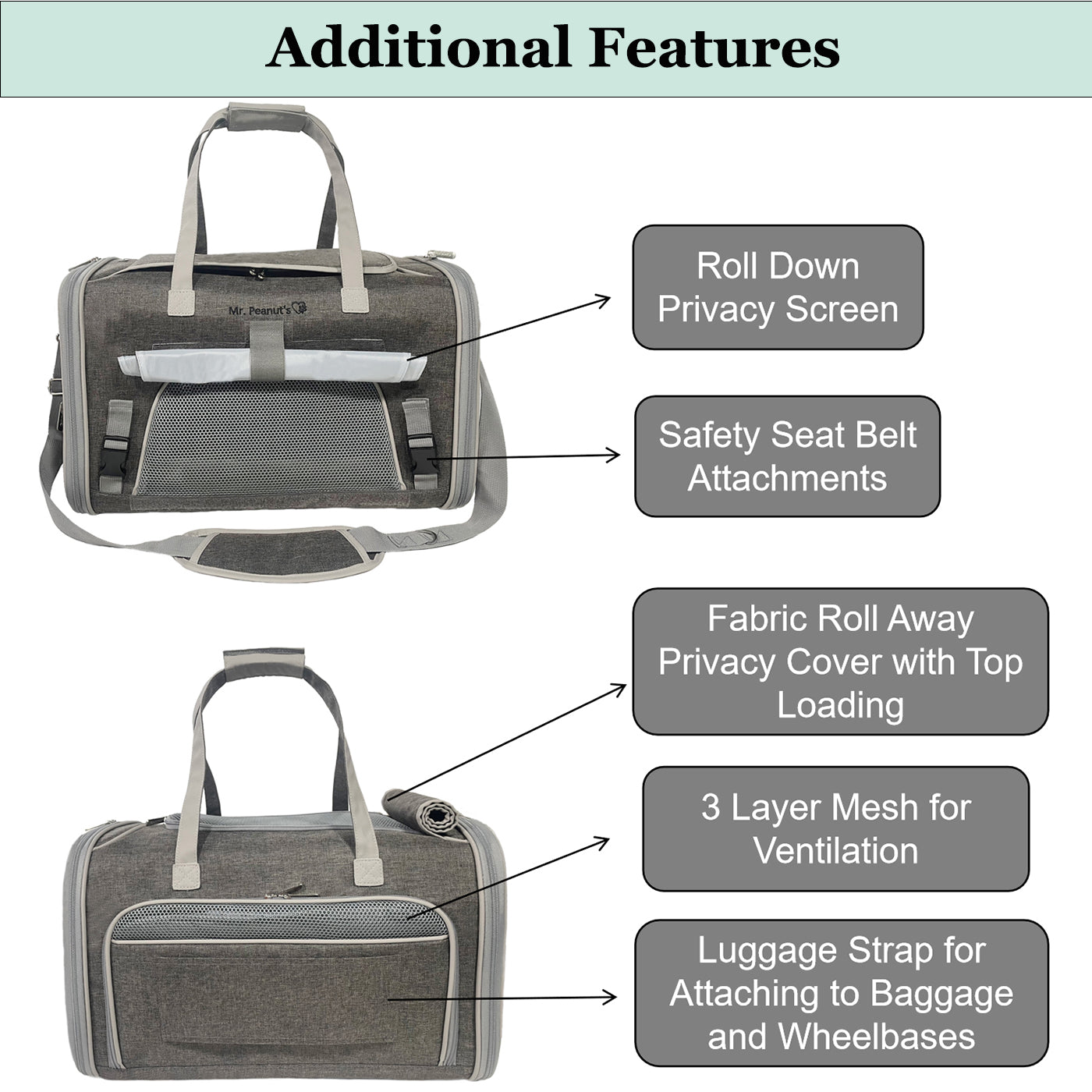 Mr. Peanut’s Gold Series V3.0 Expandable Pet Carrier – FAA Airline-Friendly Travel Carrier