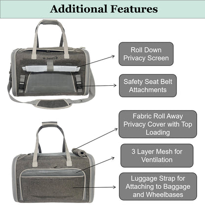 Mr. Peanut’s Gold Series V3.0 Expandable Pet Carrier – FAA Airline-Friendly Travel Carrier
