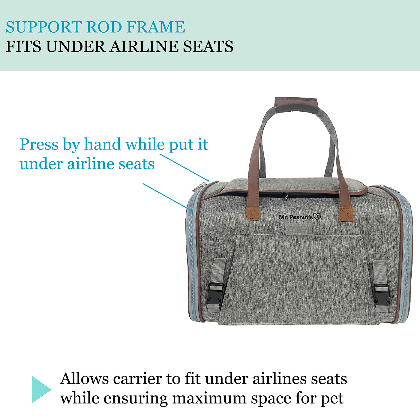 Mr. Peanut’s Gold Series V3.0 Expandable Pet Carrier – FAA Airline-Friendly Travel Carrier