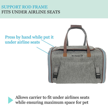 Mr. Peanut’s Gold Series V3.0 Expandable Pet Carrier – FAA Airline-Friendly Travel Carrier
