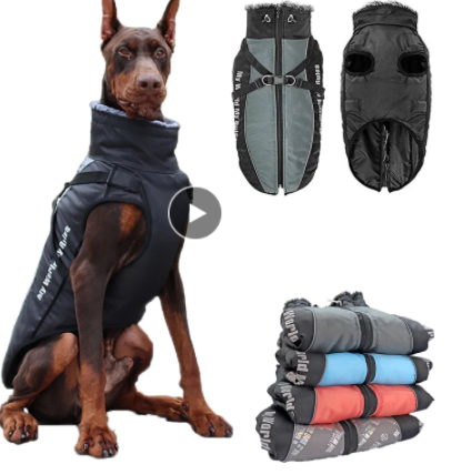 Warm Reflective Dog Coat – Waterproof Thickened Pet Vest Jacket