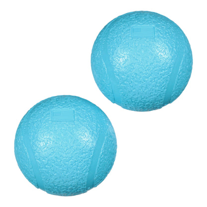 West Paw Boundr Tough Dog Ball 2-Pack – Small Aqua
