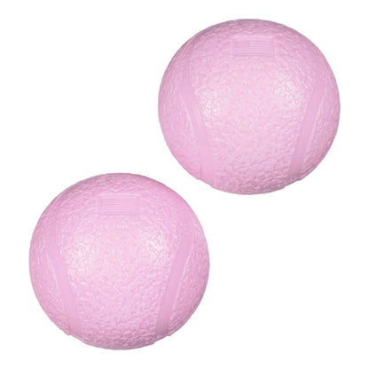 West Paw Boundr Tough Dog Ball 2-Pack – Small Bubblegum