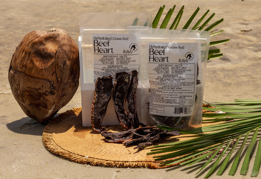Raw Instincts Dehydrated Beef Heart for Cats & Dogs – 3.5 oz