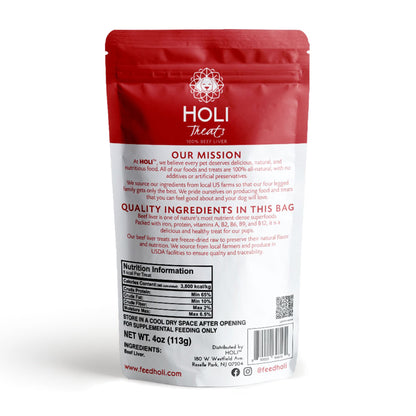 Holi Land Lover’s Freeze-Dried Dog Treat Variety Pack – Rabbit, Beef Liver & Lamb Liver