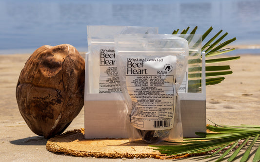 Raw Instincts Dehydrated Beef Heart for Cats & Dogs – 3.5 oz