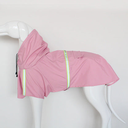 Waterproof Dog Raincoat – Hooded Reflective Pet Poncho