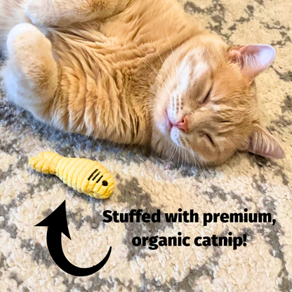 HuggleHounds HuggleKats Sardinies Cat Toys, 3-Pack