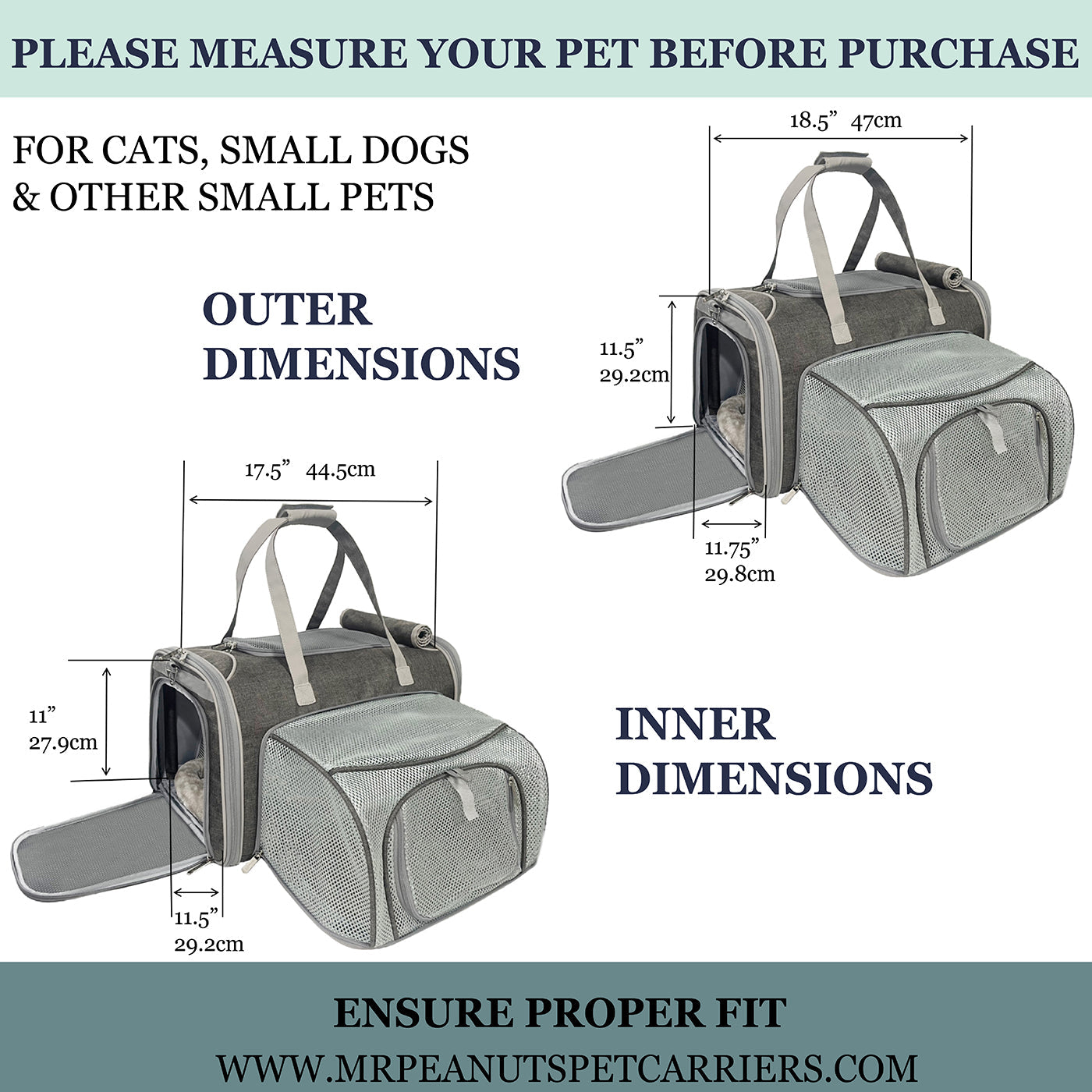 Mr. Peanut’s Gold Series V3.0 Expandable Pet Carrier – FAA Airline-Friendly Travel Carrier