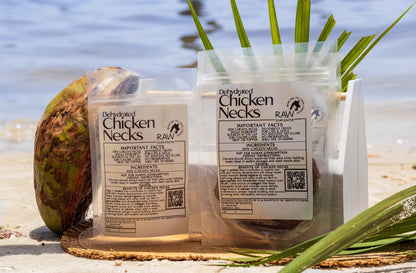 Raw Instincts Dehydrated Chicken Necks for Cats & Dogs - 8 count
