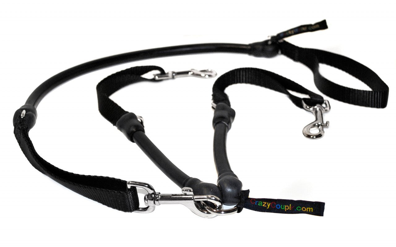 CRAZYcoupl’r Dog Leash Coupler – Walk 2 Dogs with 1 Leash