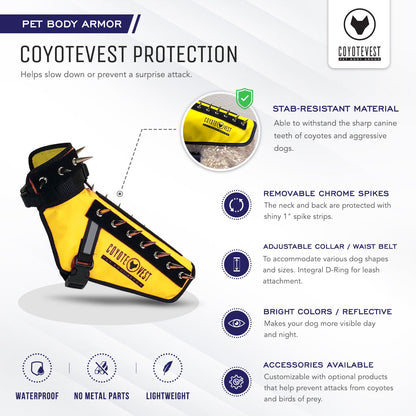 CoyoteVest Dog Protection Vest – Adjustable Predator Defense Harness