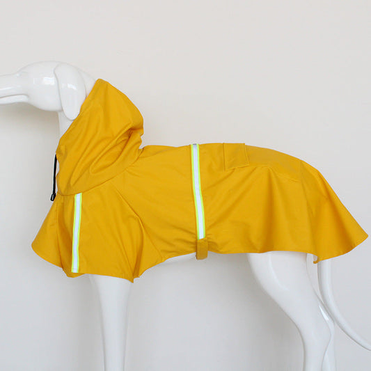 Waterproof Dog Raincoat – Hooded Reflective Pet Poncho