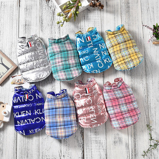 Reversible Dog Vest Jacket – Warm Winter Coat for Small Dogs & Cats