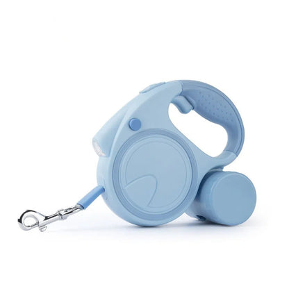 Retractable Dog Leash – 5M Automatic Walking Lead with Flashlight
