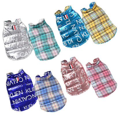 Reversible Dog Vest Jacket – Warm Winter Coat for Small Dogs & Cats